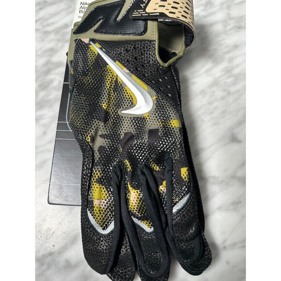 Nike Alpha Varsity Batting Gloves Adult Medium Arm Forces Day Camo/Brown NEW - Picture 2 of 5